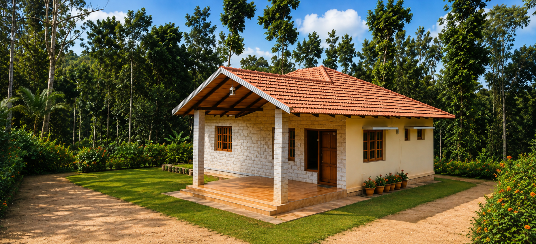 3 BHK Villa exterior